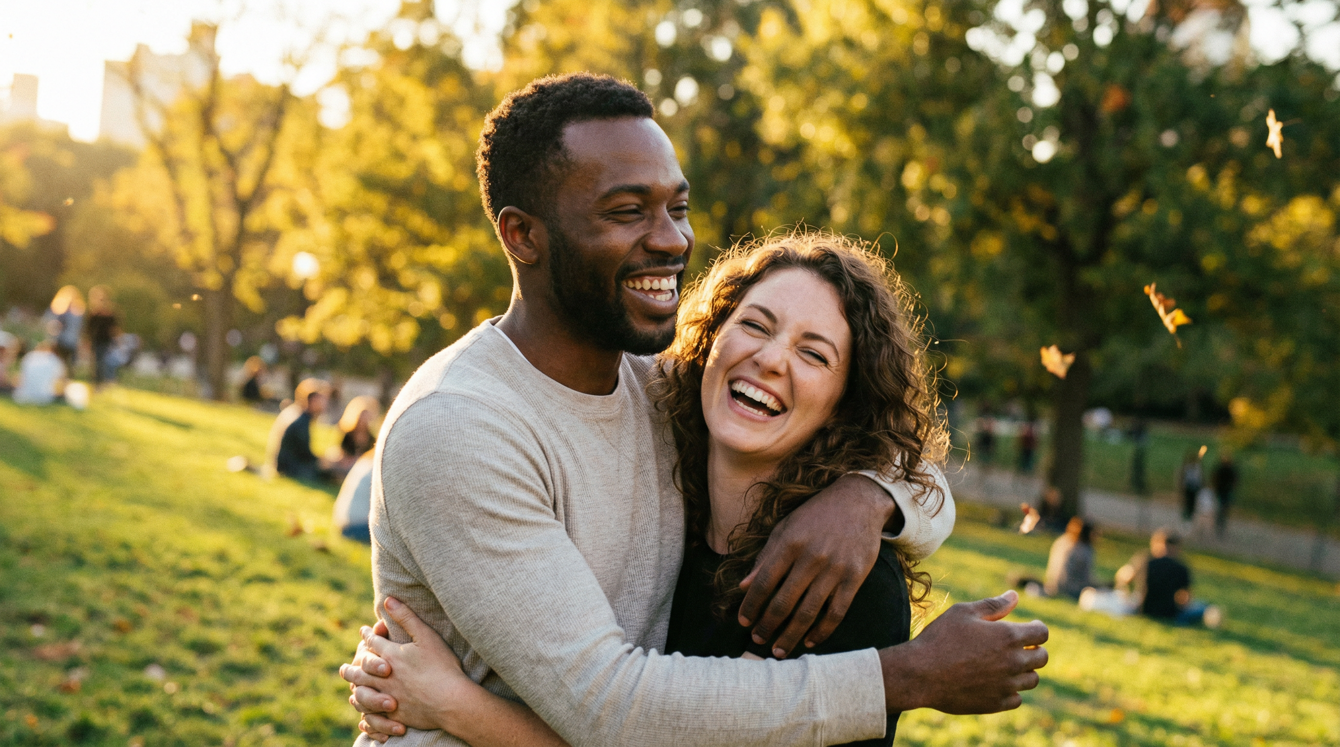 Happy couple in love